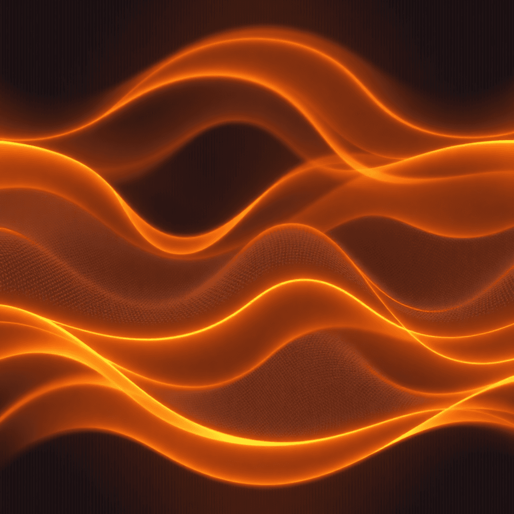 Abstract cooling waves pattern