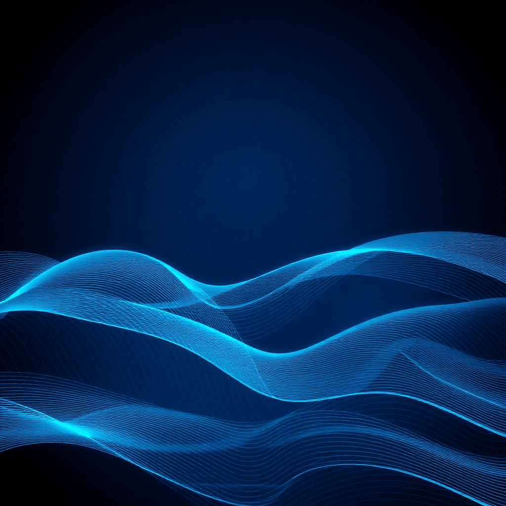 Abstract geometric pattern with cooling waves